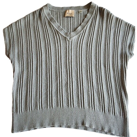 Elie Tahari Mint Green Sweater Vest Size L - Soft Knit, Chic Layering Piece - Picture 1 of 7